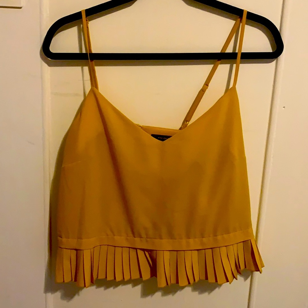 French Connection mustard tank